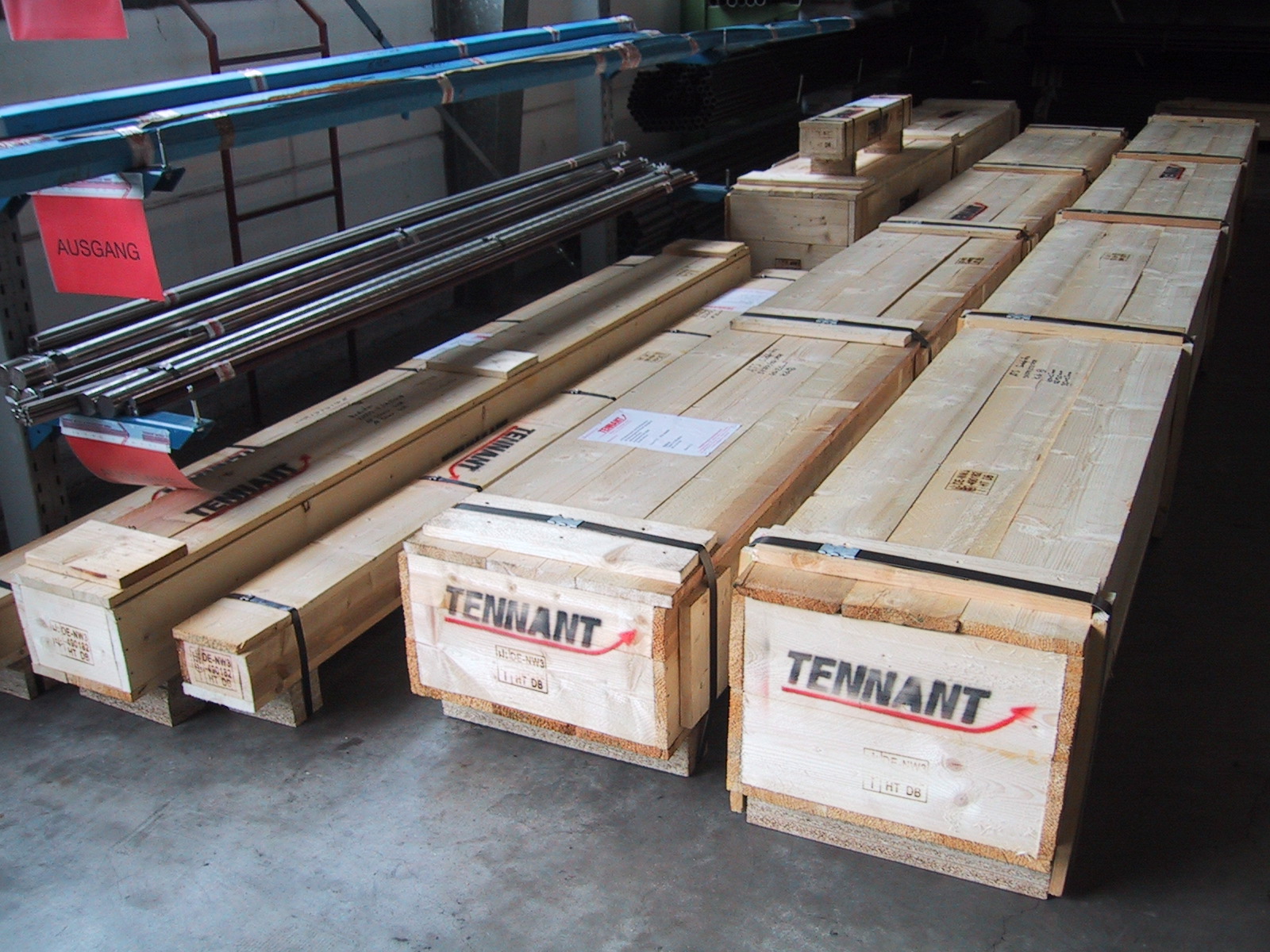 Exportverpackung mit hitzebehandeltem Holz, IPPC-konform